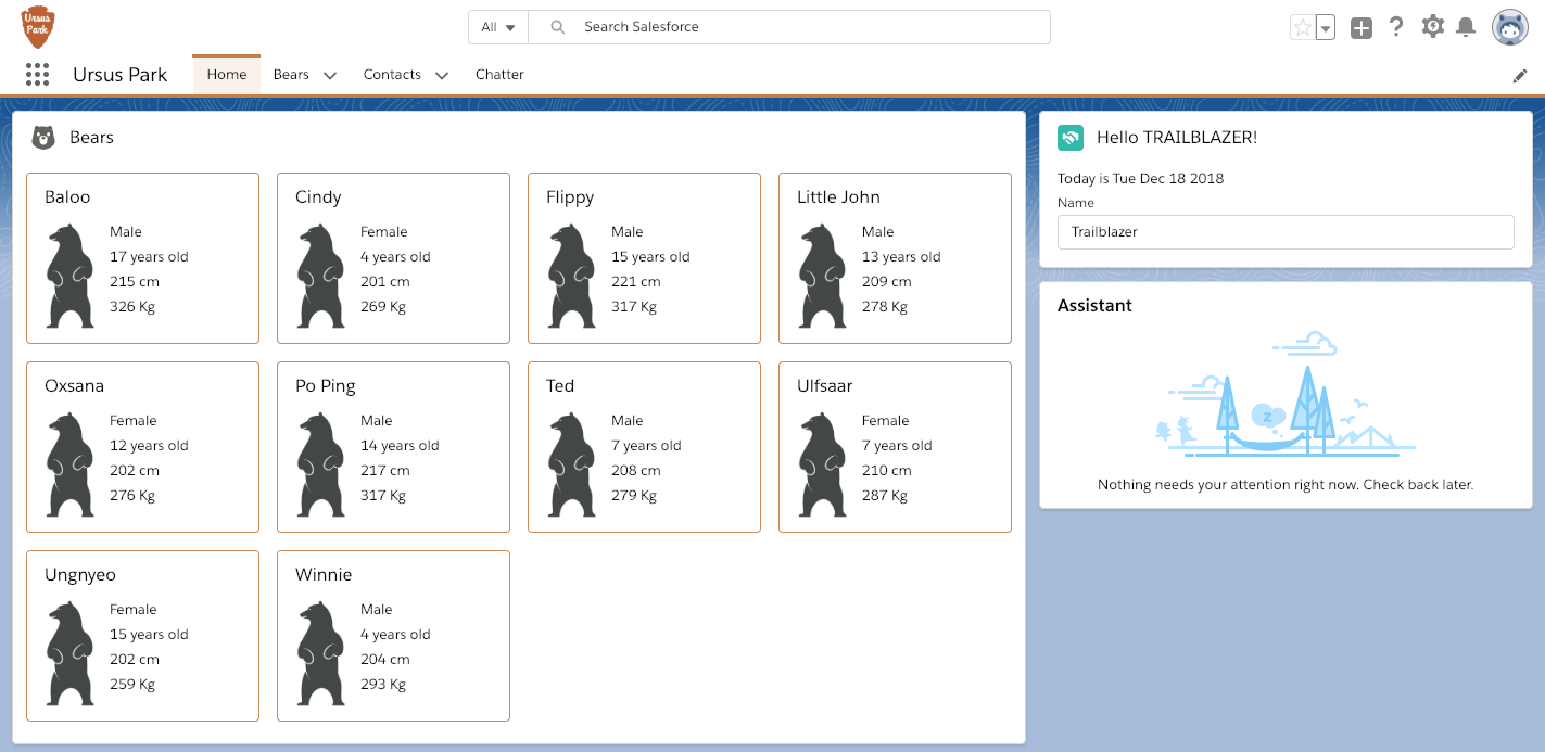 使用Lightning Web组件构建Bear-tracking应用程序 – 处理记录清单