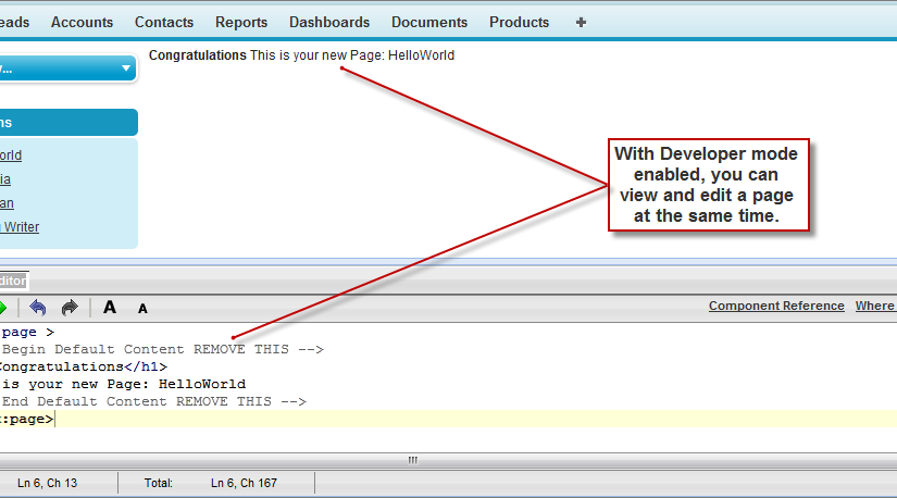 快速开始使用 Visualforce