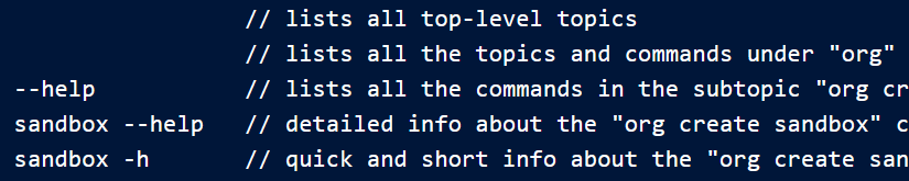 Salesforce CLI 配置和提示